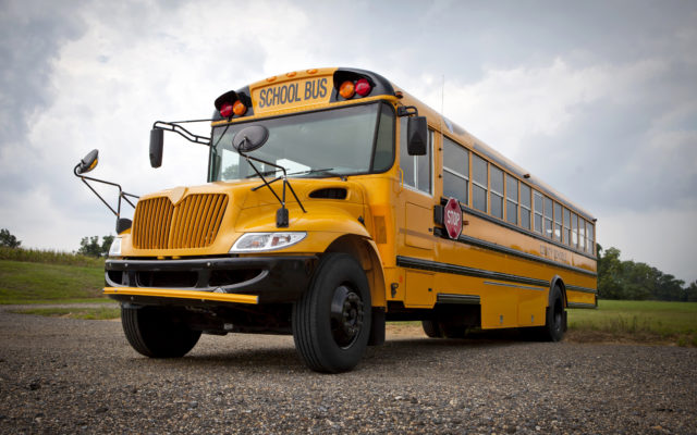 Bay City School Bus in Minor Fender Bender with Fire Truck