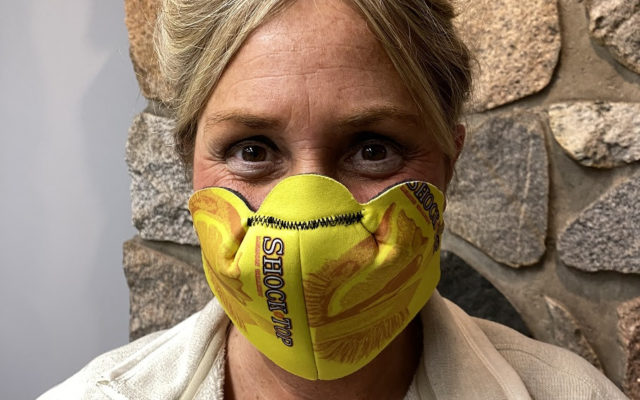 Michigan Beer Distributor Fashions Face Masks from Can Koozies