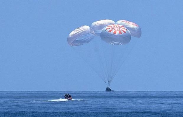 SpaceX Crew Dragon astronauts splash down after historic test flight