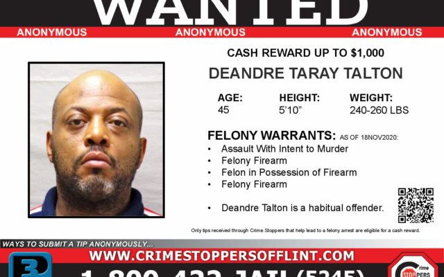 Reward Offered for Information on Wanted Man