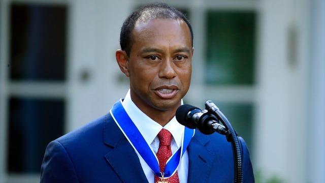 Tiger Woods receives Presidential Medal of Freedom at White House
