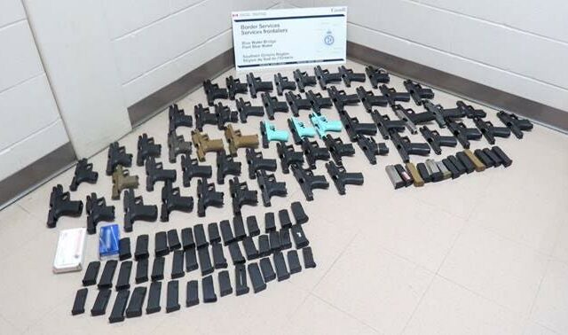 Illegal Guns Seized On Canadian Side of Blue Water Bridge