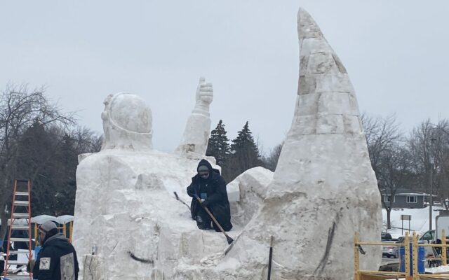 Wintry Weather Helps Prolong Frozen Artwork at Snowfest ’22