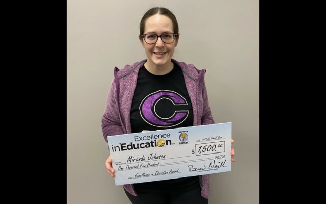 Tuscola County Educator Wins Excellence in Education Award from the Michigan Lottery