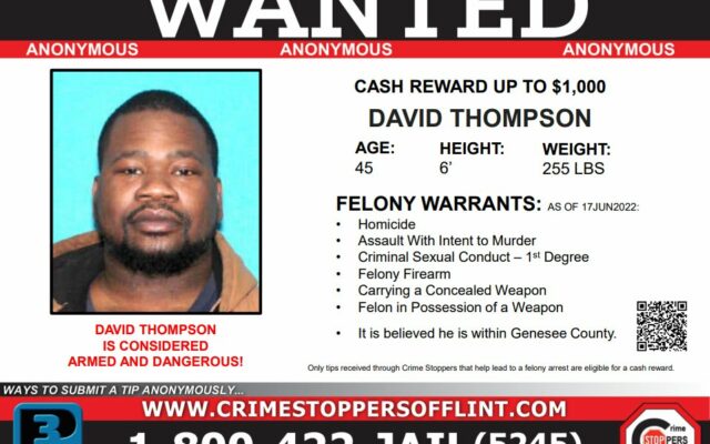 Crime Stoppers Offering Reward for Murder Suspect