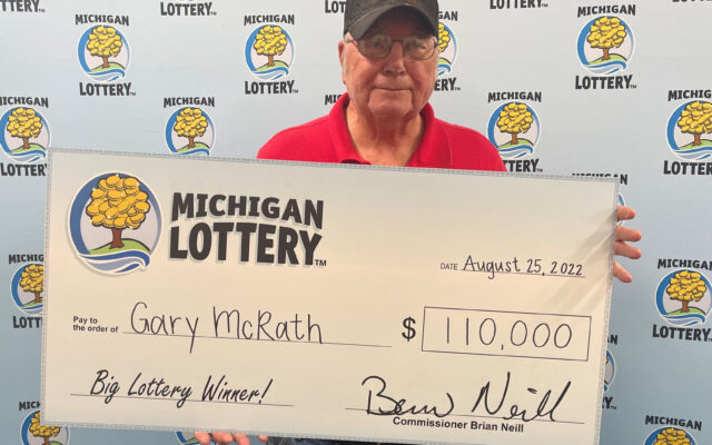 Gladwin Man Wins $110,000 Fantasy 5 Double Play Prize from the Michigan Lottery