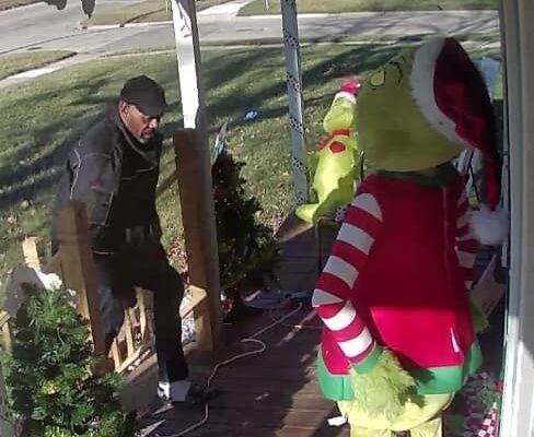 Saginaw Police Looking for "Grinch" Caught on Security Camera
