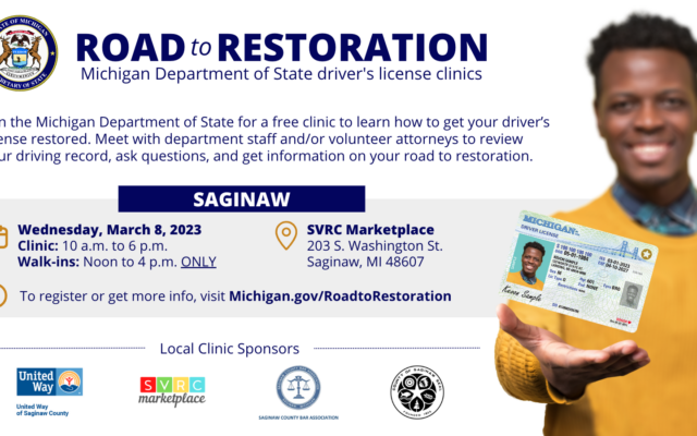 Drivers License Restoration Clinic to be Held in Saginaw