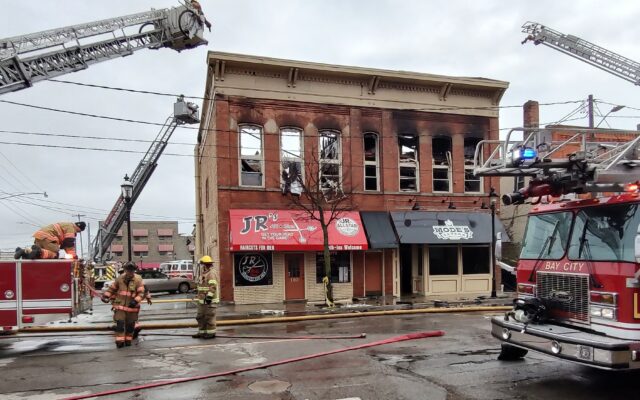 Bay City Fire Damages Businesses and Apartments