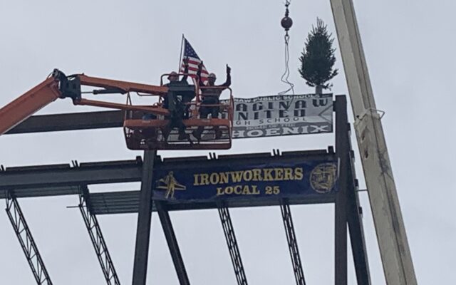 Saginaw United High School Topping Out