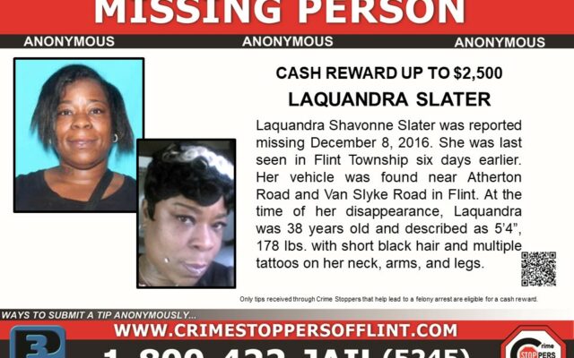 Reward Offered for Info on Missing Flint Area Woman