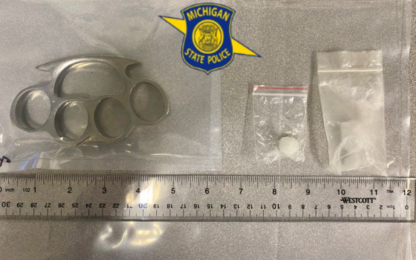 Gladwin Man Arrested in Otsego County with Brass Knuckles, Drugs