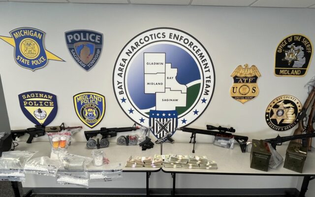 Drugs, Guns, and Money Seized from Saginaw Residence